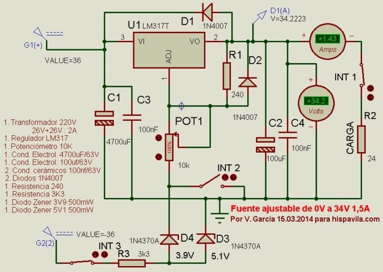 Fuente De Alimentación Con LM317 Y 2N3055: Diseño Y Funcionamiento