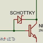 La función del diodo Schottky en un circuito de voltaje directo.
